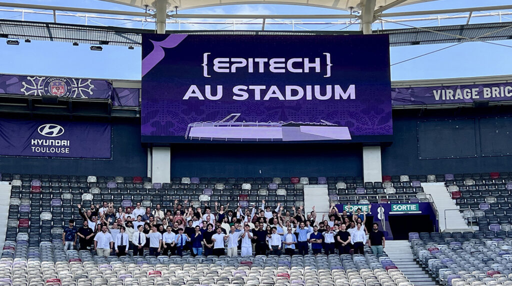 Stadium de Toulouse Epitech meilleure école d'informatique qui crée les ingénieurs IA cybersécurité data cloud